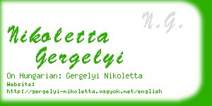 nikoletta gergelyi business card